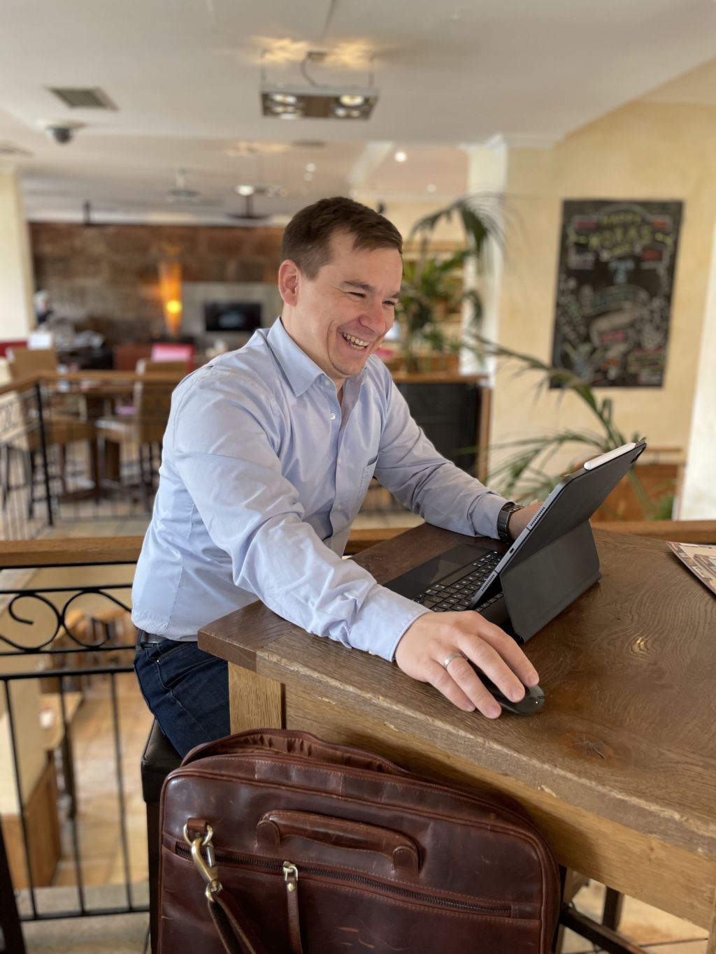 Andreas Boy - Finanzierungsberater bei der Arbeit